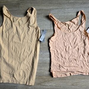 (2) NWT beige Camisoles Apt 9 S/M & Modal Medium